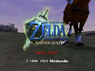 Legend of Zelda, The - Ocarina of Time - Master Quest (Europe) (Debug) (GameCube) screen shot title